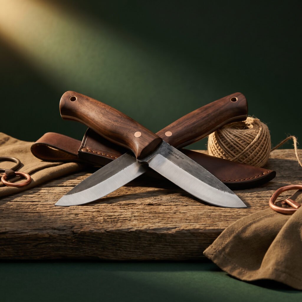 Bushcraft Knife, Scandi Grind, 105mm